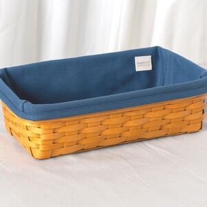 Longaberger‎ Cornflower Fabric Bread Basket Liner Replacement New Vintage 85-13